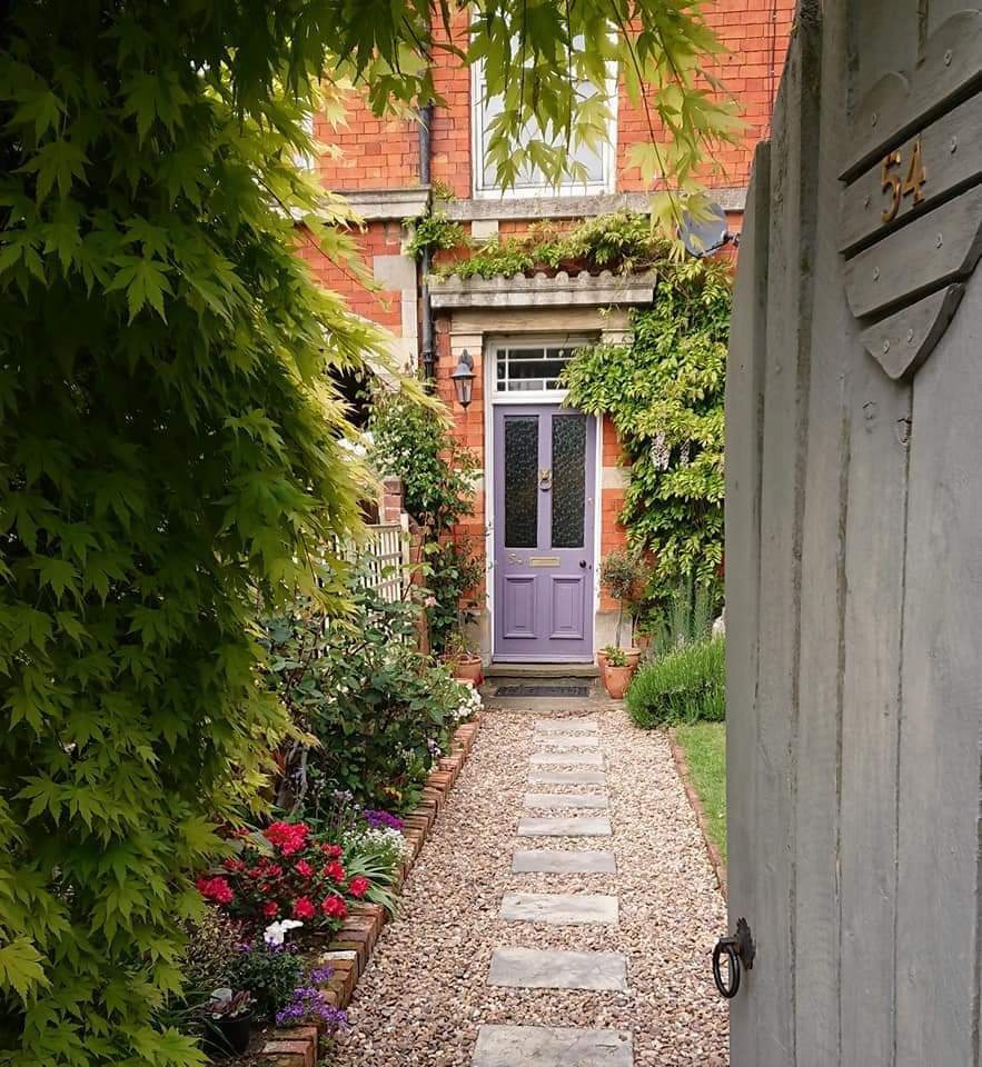 An attractive walkway to a Victorian Terraced House