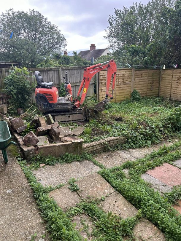 Machinery used for garden clearance.