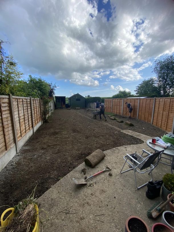 Machinery used for garden clearance.